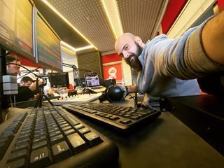 another day at the office #proinosfera1022 #proino #mywork #office #morning #show #nk #nikoskaloudiscom